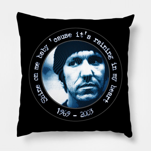 Elliott Engraving Tribute Blue Pillow by chilangopride