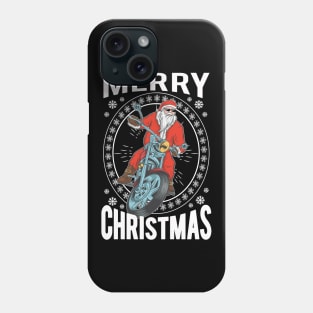 Merry Christmas Santa Claus Motorcycle Phone Case