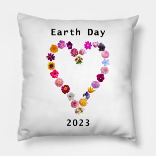 Floral Heart for Earth Day 2023 Pillow