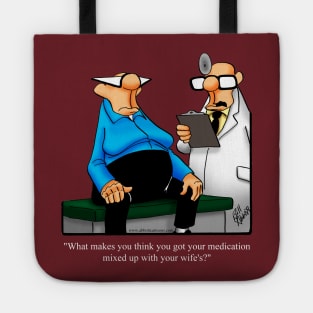 Funny Spectickles Medical Humor Cartoon Tote