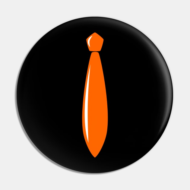 Shiny Orange Tie Pin by Axiomfox