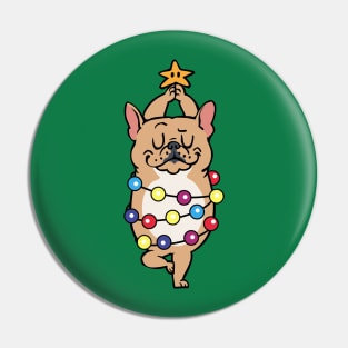 French Bulldog Merry Christmas Pin