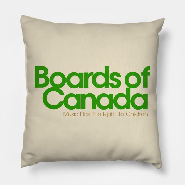 Boards Of Canada  Retro Fan Design Pillow by DankFutura