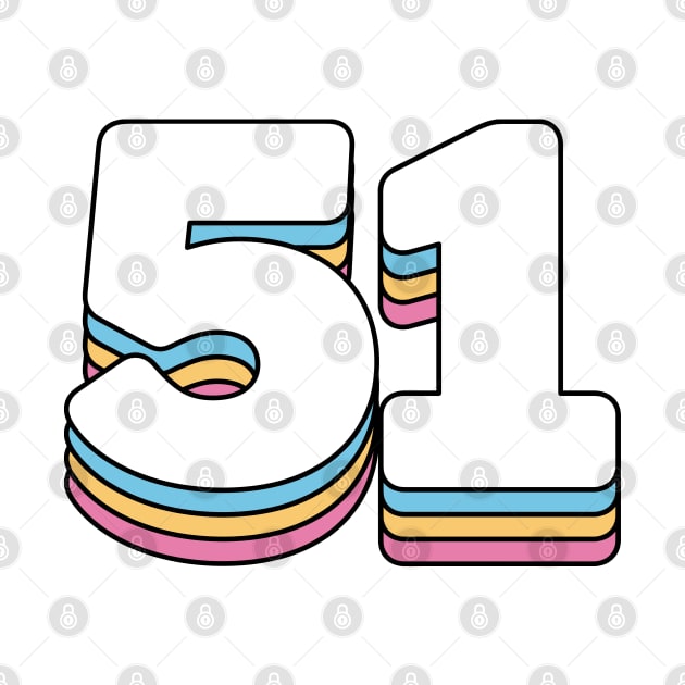 51 Number by RetroDesign