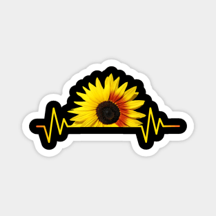 sunflower, sunflowers, heartbeat, sunflowerfield Magnet