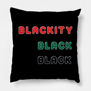 Blackity Black Black Pillow