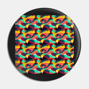 A Bright and Colorful Pattern Pin