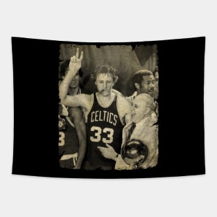 Larry Bird #33 Tapestry