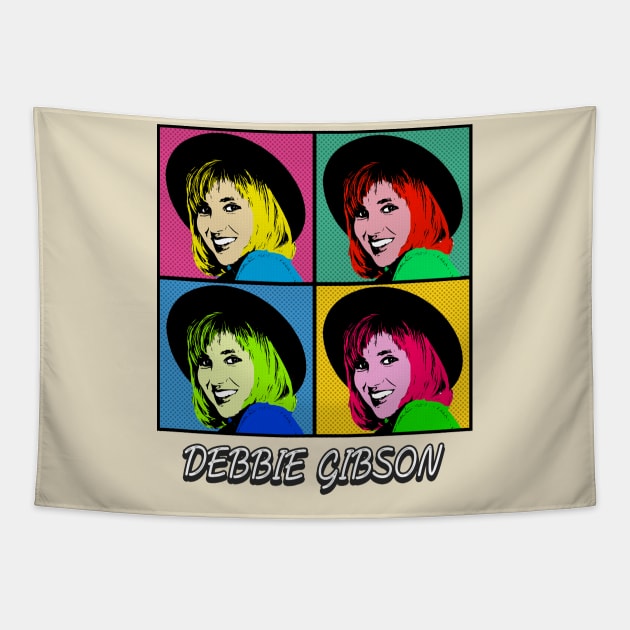 Debbie Gibson Pop Art Style Tapestry by ArtGaul