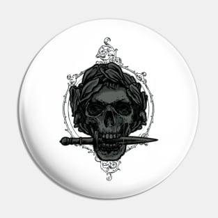 Caesar as a skull Pin