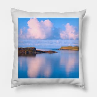 Clouds in the sea - reflections of Isle of Skye Pillow