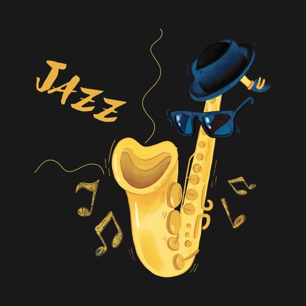 Jazz and Saxophone by Imou designs