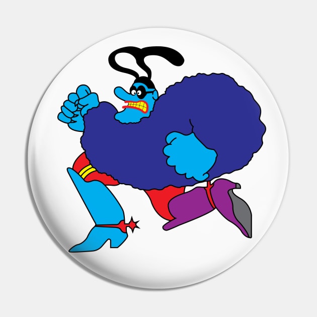 Blue Meanie Pin by Ottie and Abbotts