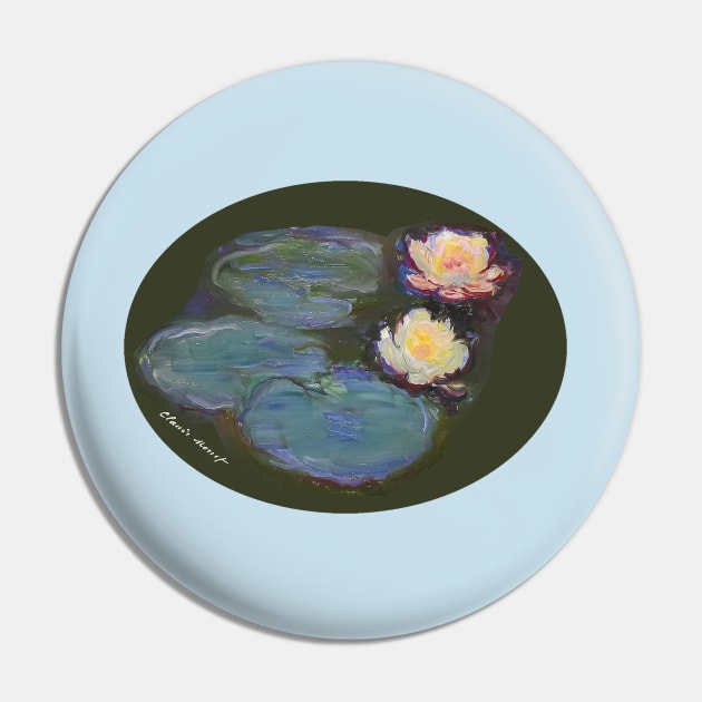 Monet's Water Lillies Pin by DesignsByDebQ