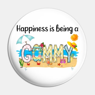 Happiness Is Being A Gammy Summer Beach Happy Mother's Day Pin