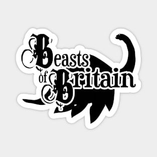 Beasts of Britain  -Nessie Logo -  Black Magnet