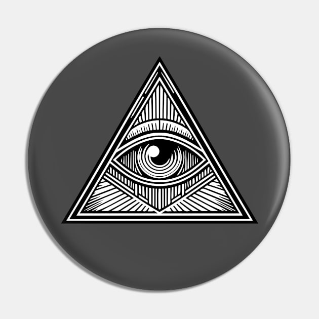 Illuminati Pin by ArtFactoryAI