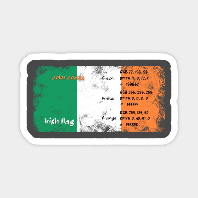 Ireland. Irish flag. Magnet by hveyart