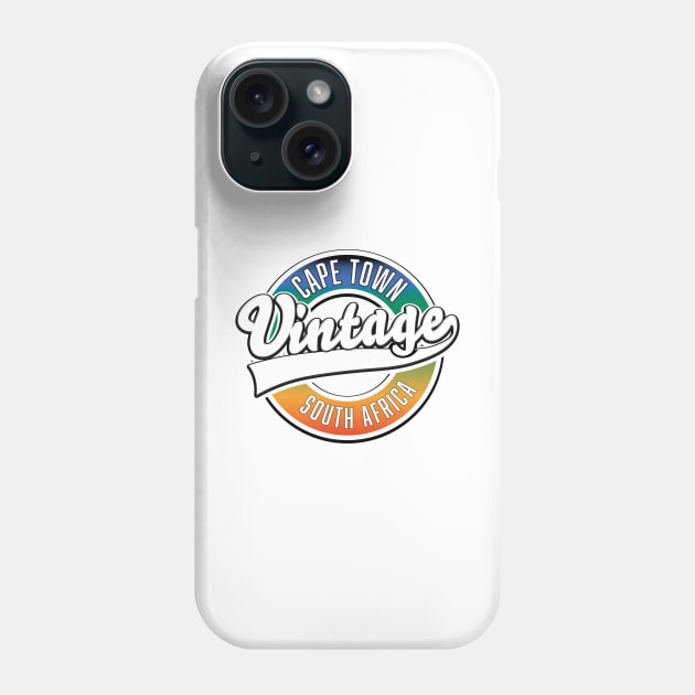 Cape Town South Africa retro logo Phone Case by nickemporium1