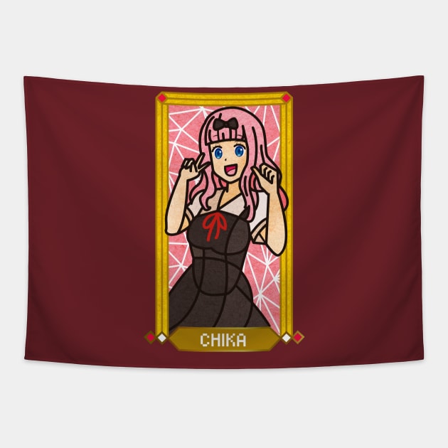 Chika Fujiwara - Love is War Tapestry by vizcan