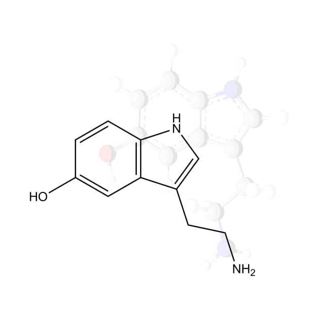 Serotonin Molecule by ChemECool