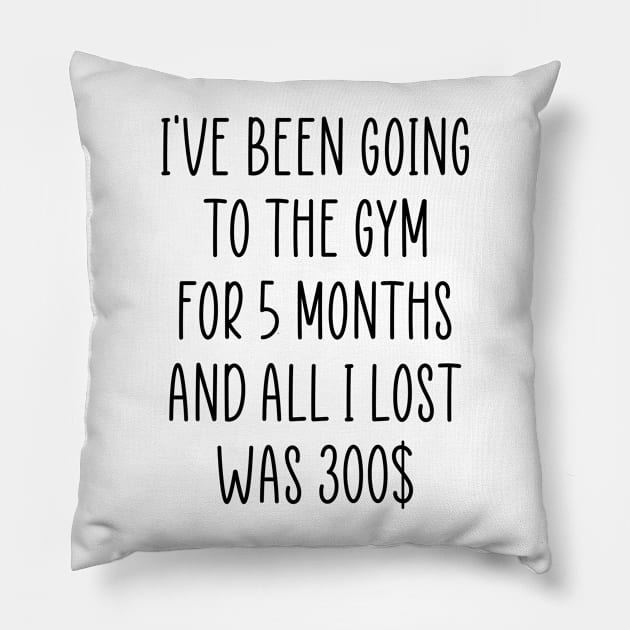 Funny Diet Sarcasm Weightloss Fasting Gym Workout Fitness Pillow by TellingTales