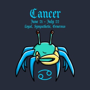 Cancer Zodiac Sign Dates & Traits T-Shirt