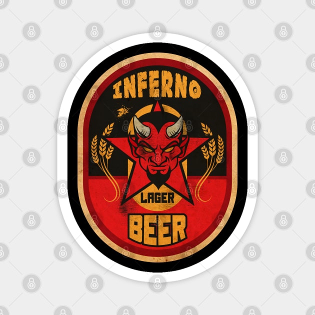 Inferno Lager Beer Magnet by CTShirts