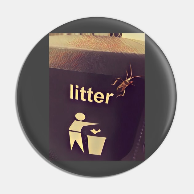 Litter Bug Pin by Kitta’s Shop