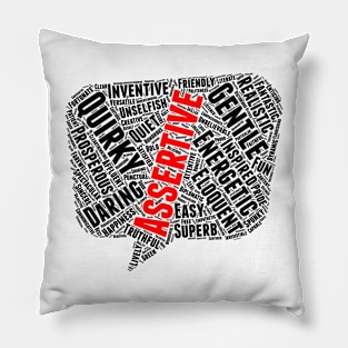 Positive Words, Positive Vibes, Quotes Pillow