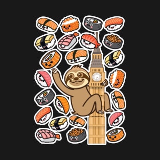 Sloth Sushi London T-Shirt