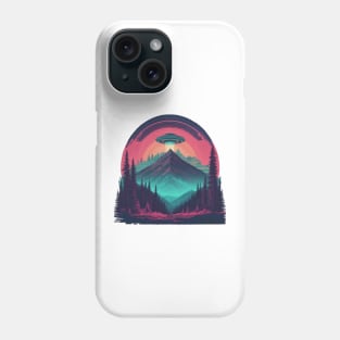 UFO Chronicles Podcast - UFO Glitch Artwork V6 Phone Case