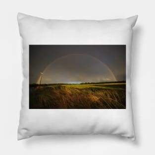 Double Rainbow on Harlow Common Pillow