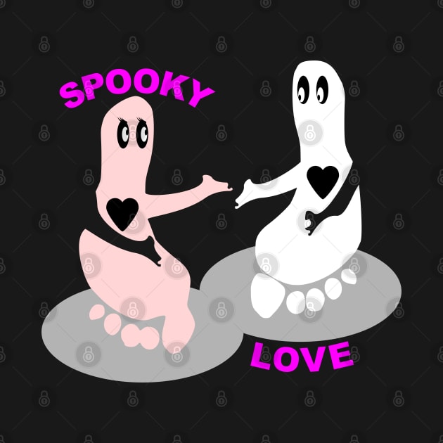 Spooky Love Footprint ghost by mailboxdisco