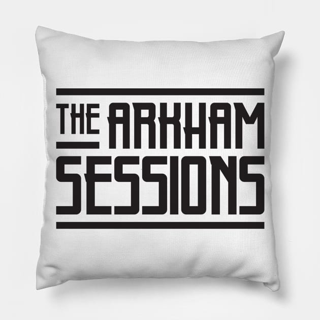 The Arkham Sessions Logo_Black Pillow by The Arkham Sessions