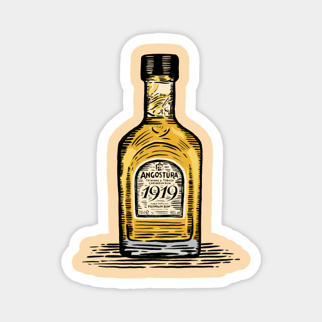 Angostura 1919 Rum Magnet by nicholashugginsdesign