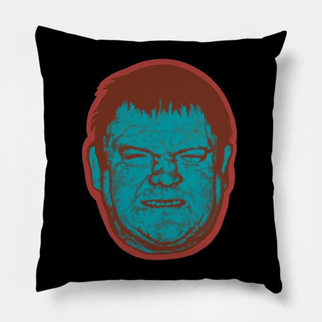 Dick The Bruiser Pillow by Art from the Blue Room