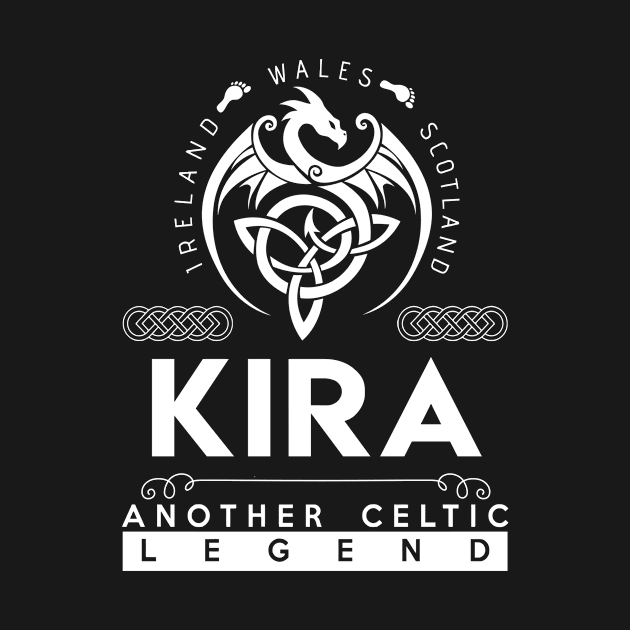 Kira Name T Shirt - Another Celtic Legend Kira Dragon Gift Item by harpermargy8920