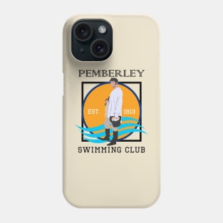 Pemberley Swimming Club Est. 1813 - Pride and Prejudice BLACK Phone Case