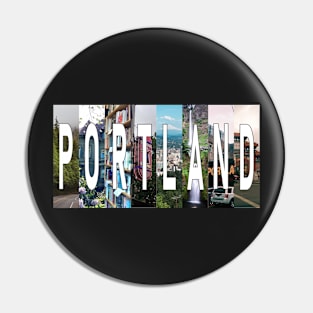 Portland Oregon Collage Pin