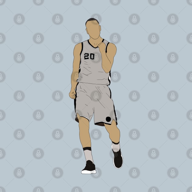 Manu Ginobili Celebration by rattraptees