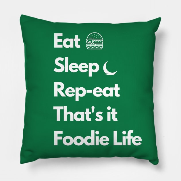 Foodie Life Pillow by FlyingAnt