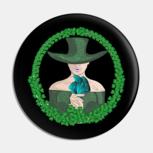 Irish Girl St Patricks Day Pin