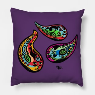 Multi-color Cat Drop Trio Pillow