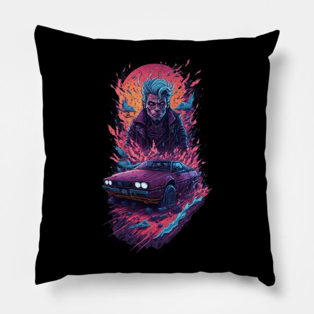 Evil DMC DeLorean Pillow by Shop Goods