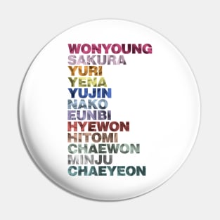 IZ*ONE Colors (white version) Pin