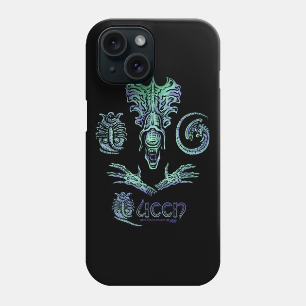 She's A Killer Queen Alien Phone Case by BradAlbright