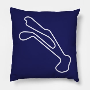 Barber Motorsports Park [outline] Pillow