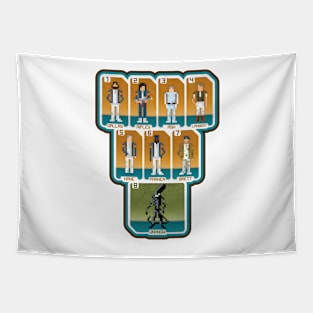 Pixel Nostromo Crew Tapestry