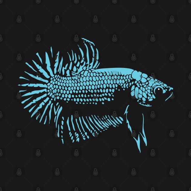 Betta - Light Blue by Culture Clash Creative